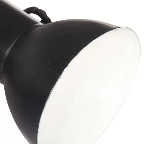VidaXL Wandlampe Industriestil Schwarz 90×25 Cm E27 8