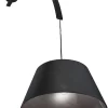 SalesFever Hängelampe Mit Extravaganter Befestigung |1 Flammige Pendelleuchte | Metall | B 45 X T 45 X H 125 Cm | Schwarz 25