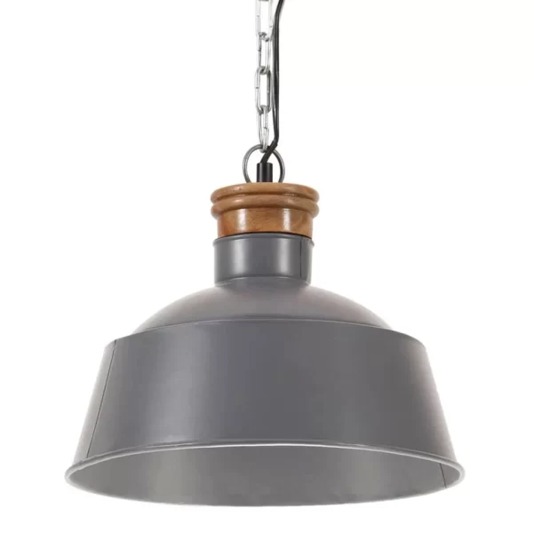 VidaXL Hängelampe Industriestil 32 Cm Grau E27 1