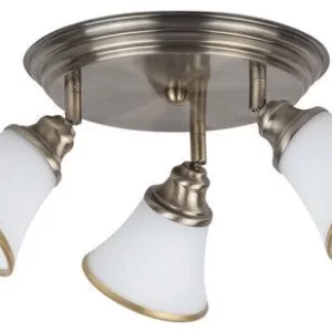 Null Jugendstil Deckenlampe In Gold Flur Bad 13
