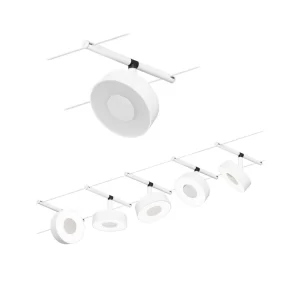 Paulmann CorDuo LED Seilsystem Circle Basisset 5x180lm 5x5W 3000K 230/12V Chrom Matt#Chrom 94475 11