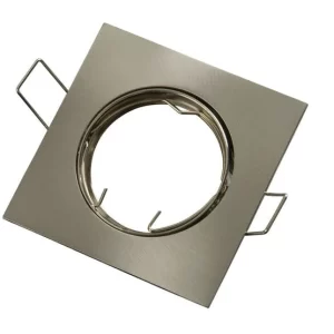 Led-line GU10 Einbaustrahler Einbaurahmen Eckig Ø75mm Bohrloch Schwenkbar 45° Aluminium Patin 13