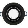 Led-line Einbaustrahler GU10 Einbaurahmen 35° Schwenkbar Ø85mm Bohrloch Alu Für LED Schwarz Brushed Rund 25