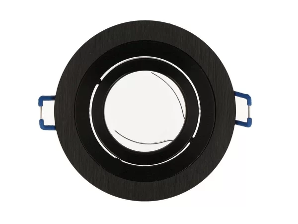 Led-line Einbaustrahler RØ60mm Bohrloch Schwenkbar 35° Alu Gold Brushed GU5.3 Fassung Für LED 35mm 8