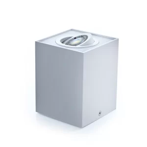 Braytron Deckenleuchte GAMA-SS Aufbaustrahler Aufputz 80x80mm Schwenkbar 45° Eckig Weiß Mit GU10 Fassung 15