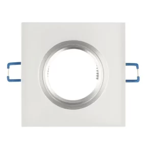 Led-line Einbaustrahler GU10 Einbaurahmen Glas Ø75mm Bohrloch Inkl. GU10 5W Neutralweiß LED Schwarz Rund 13