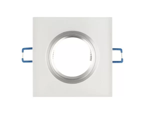 Led-line Einbaustrahler GU10 Einbaurahmen Glas Ø75mm Bohrloch Inkl. GU10 5W Neutralweiß LED Schwarz Rund 4