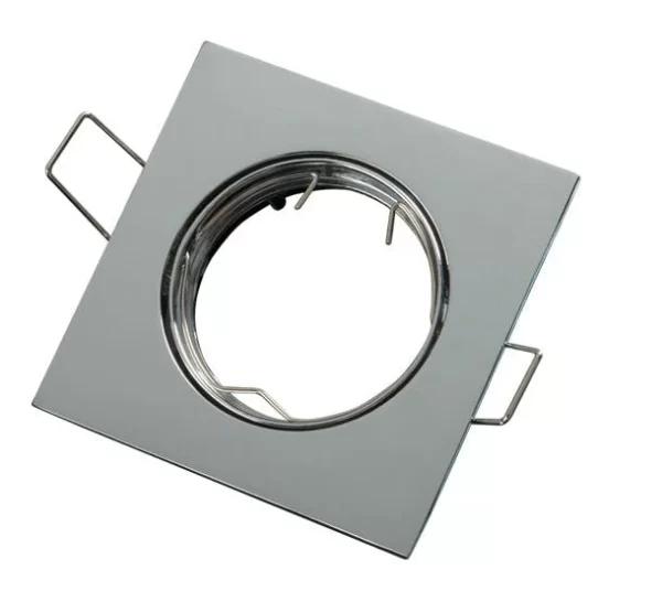 Led-line GU10 Einbaustrahler Einbaurahmen Eckig Ø75mm Bohrloch Schwenkbar 45° Aluminium Patin 6