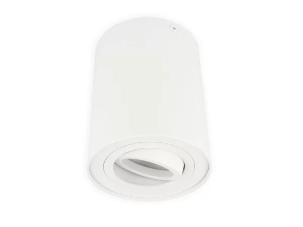 Led-line Deckenleuchte Aufbaustrahler Aufputz Schwenkbar 45° Mit GU10 Fassung Rund Weiss 3