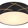 Globo Lighting Globo BEMMO 15431D1 Deckenleuchte Metall Schwarz Matt, LED 23