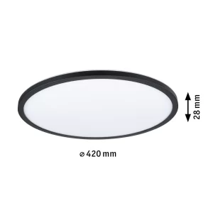 Paulmann LED Panel 3-Step-Dim Atria Shine Rund 420mm 3000K Schwarz Dimmbar 70999 19