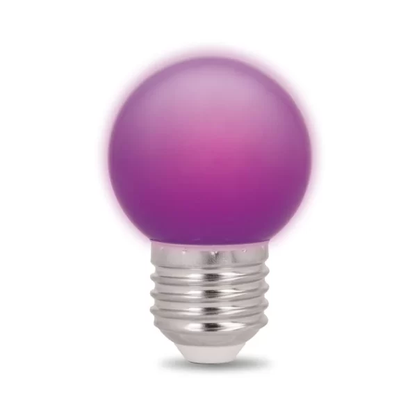 Null 5x 2W LED E27 G45 Glühbirnen LED Farbige Glühbirnen Lampe Für Haus Dekoration Lila 1