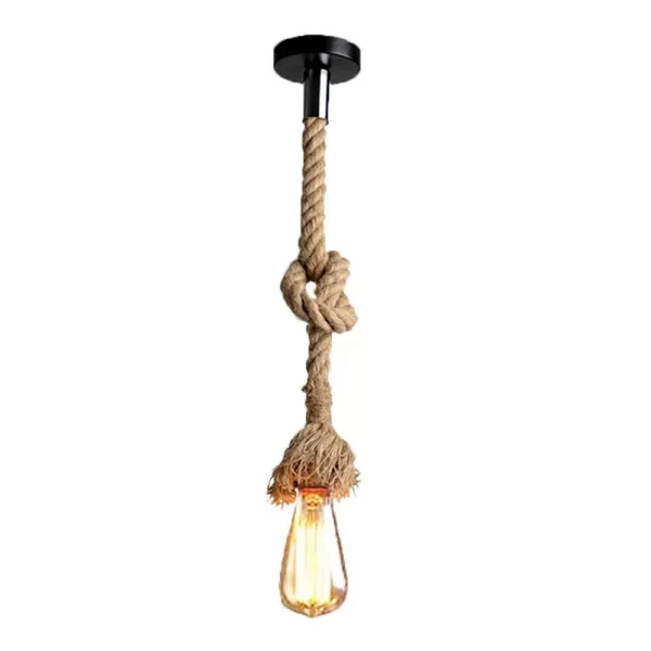 Led-line Hängelampe Vintage Seilampe Pendelleuchte Alu 10cm E27 Fassung Camel 15 Meter 2x E27 Fassung 4