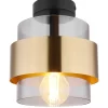 Globo Lighting Globo MILLEY Deckenleuchte Metall Schwarz Matt, 1x E27 4