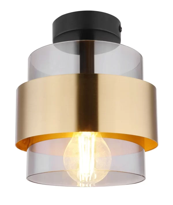 Globo Lighting Globo MILLEY Deckenleuchte Metall Schwarz Matt, 1x E27 1