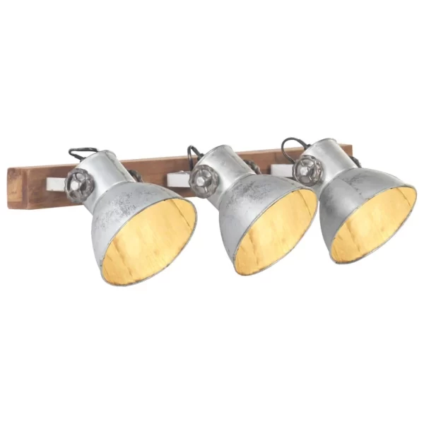 VidaXL Wandlampe Industriestil Schwarz 90×25 Cm E27 6