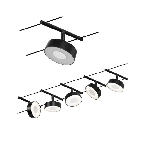 Paulmann CorDuo LED Seilsystem Circle Basisset 5x180lm 5x5W 3000K 230/12V Chrom Matt#Chrom 94475 4