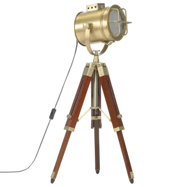 VidaXL Stativlampe Schwarz Mango Massivholz 69 Cm 3
