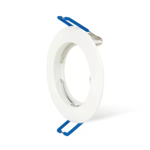Braytron 12x Ultra Flach Einbaurahmen Rund Schwenkbar Weiß Einbaustrahler Ø76mm Mit 12x 5W GU10 LED Kaltweiß 11