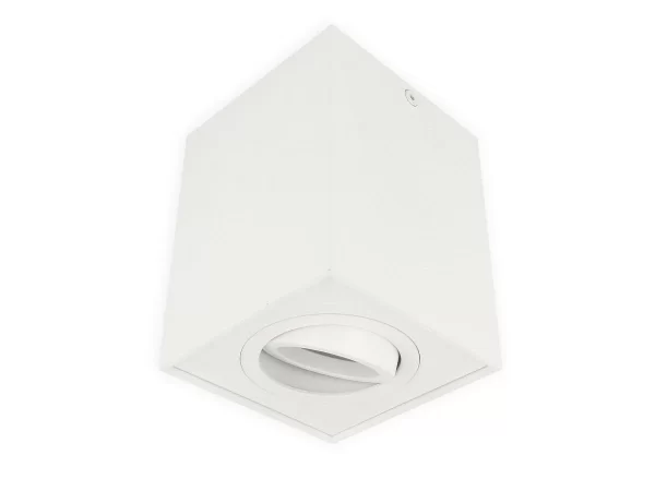 Braytron Deckenleuchte GAMA-SS Aufbaustrahler Aufputz 80x80mm Schwenkbar 45° Eckig Weiß Mit GU10 Fassung 4