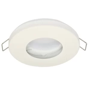Led-line IP44 Deckenleuchte Einbaurahmen Wasserdicht Einbaustrahler Eckig Chrom + GU10 5W LED Neutralweiß 19