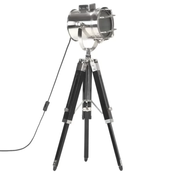 VidaXL Stativlampe Schwarz Mango Massivholz 69 Cm 1