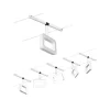 Paulmann CorDuo LED Seilsystem Frame Basisset 5x280lm 5×4,8W 3000K 230/12V Weiß Matt#Chrom 94483 10