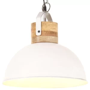 VidaXL Hängelampe Industriestil 32 Cm Weiß E27 17