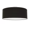 Null Runde Deckenlampe Stoff Ø50cm Braun Blendarm 4